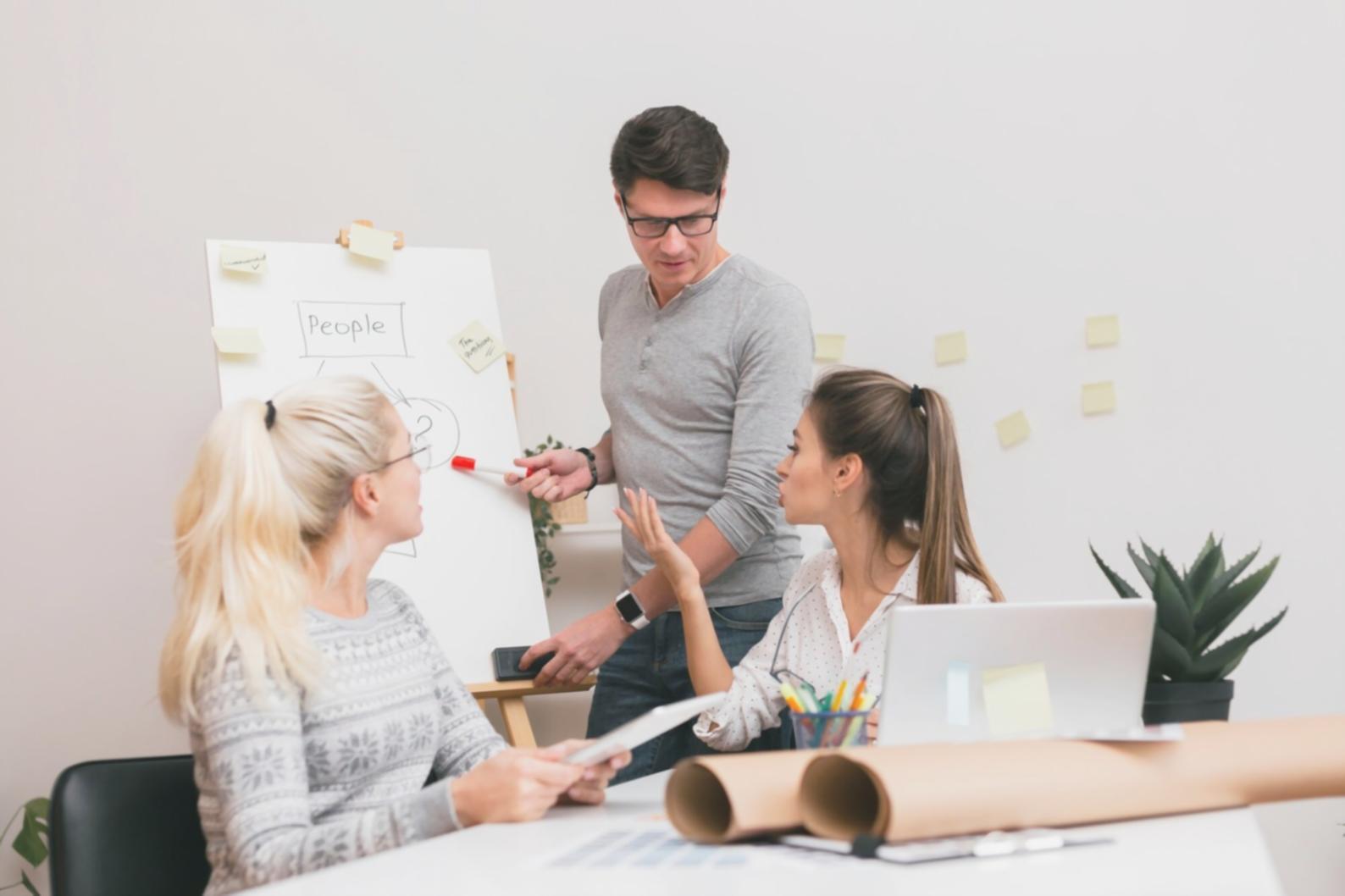Modern café interior with clean lines and professional setup